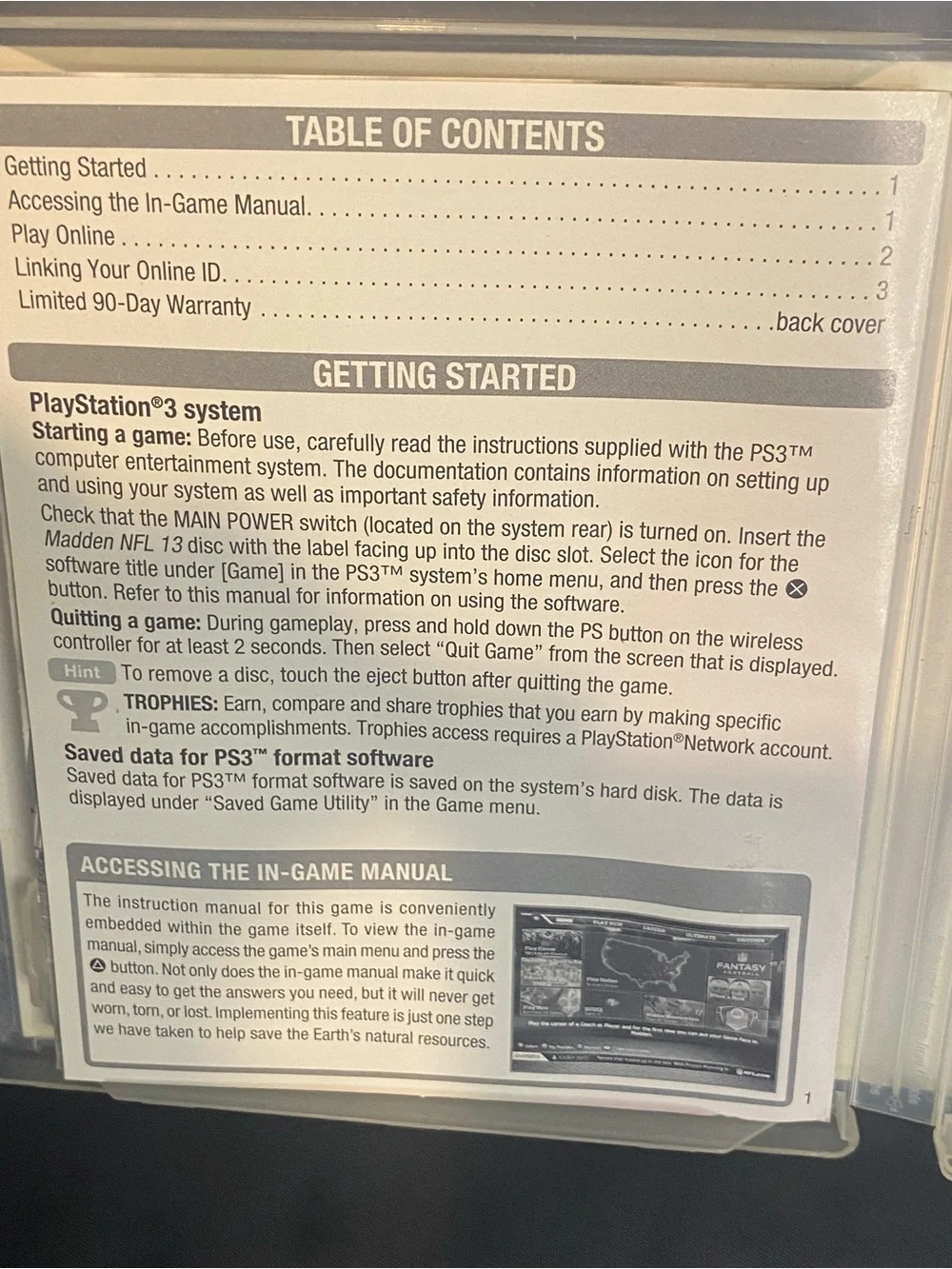 Madden NFL 13 PS3 Sony PlayStation 3 2012 Complete with Manual Tested Working